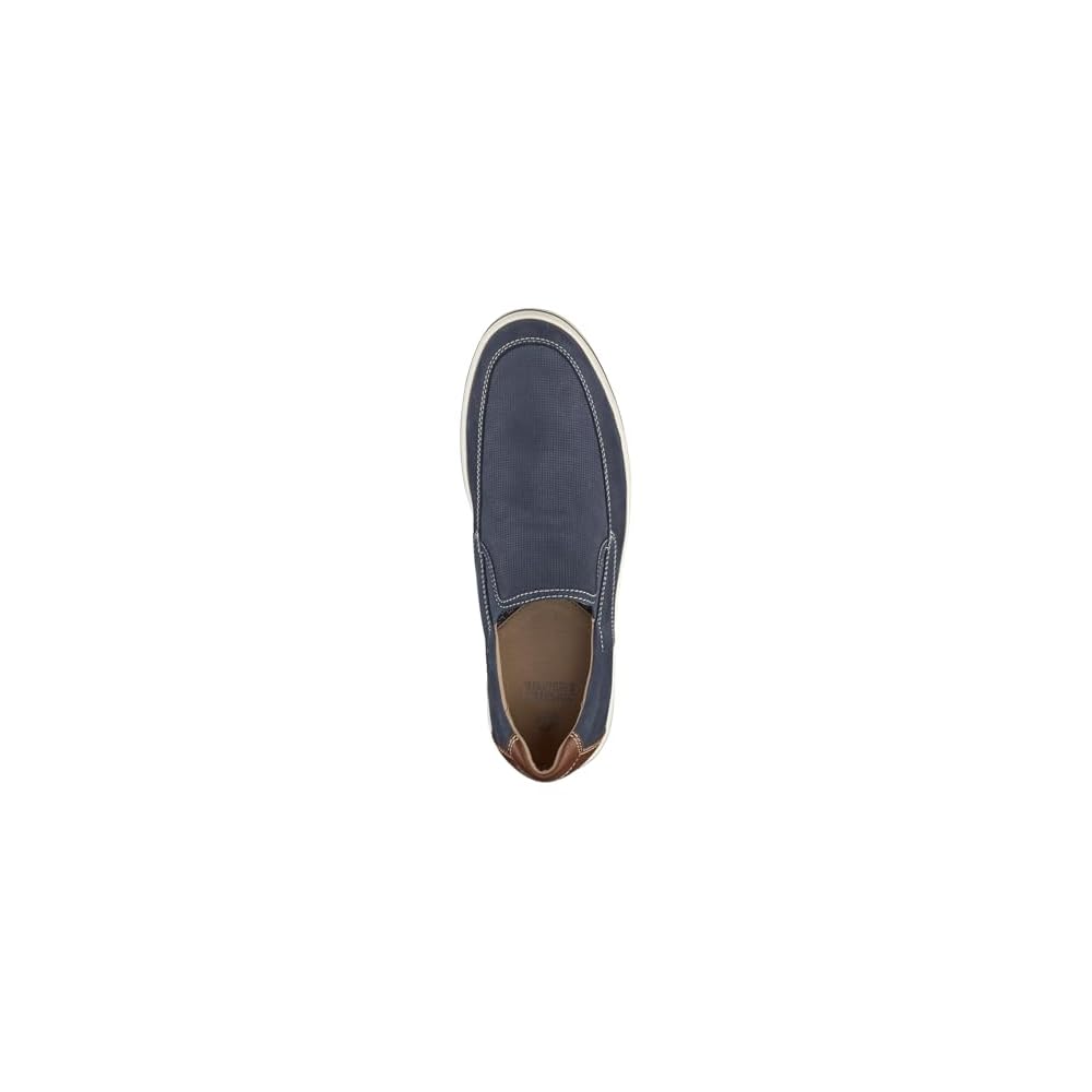 Navy Embossed Tumbled Nubuck