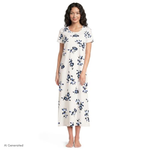 Ivory/Deep Sea Floral