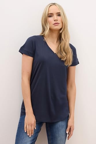 Long Tall Sally LTS Premium Tall Womens V-Neck T-Shirt Blue 14