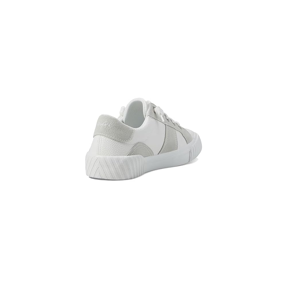 White Tumble/Light Grey Faux Suede