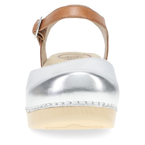Silver/Tan