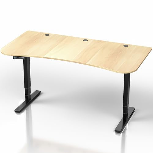 Light Wood Top / Black Frame