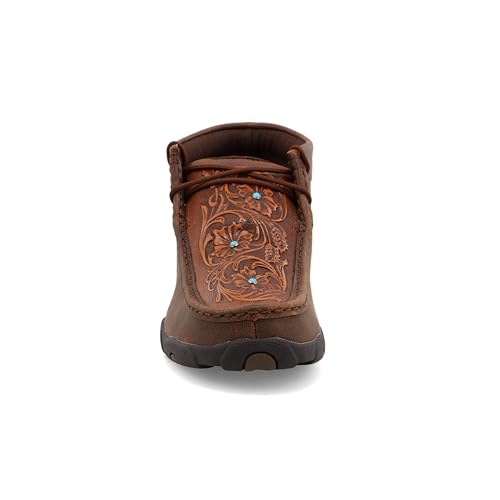 Brown & Tooled Flower