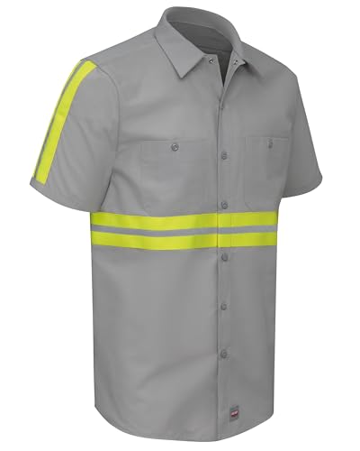 Grey With Yellow/Green Visibility Trim