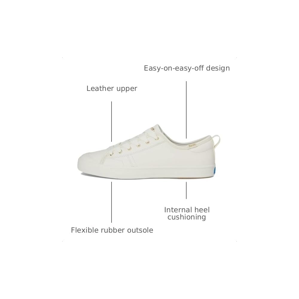 Egret/Gold Leather