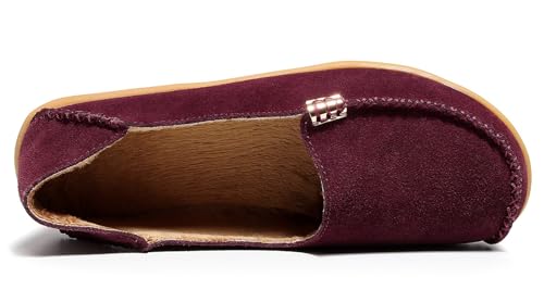 Burgundy Shearling