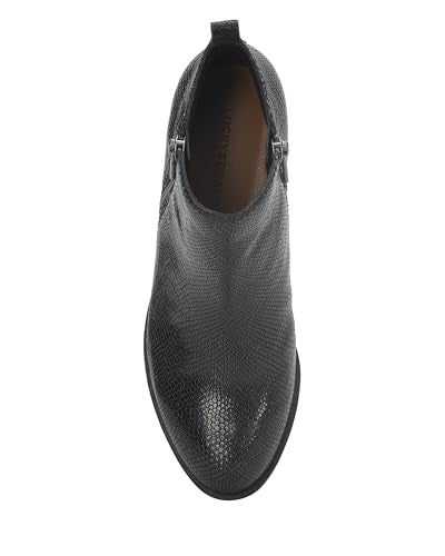 Black Snake Print Leather