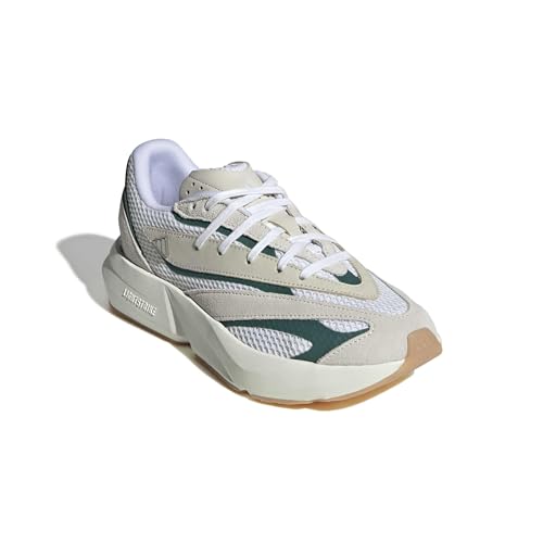 Off White/Silver Metallic/Collegiate Green