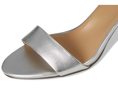 Silver Metallic Leather