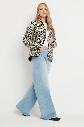 Long Tall Sally LTS Tall Abstract Quilted Jacket Black 6