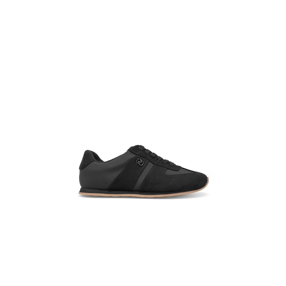 Black Faux Suede/Nylon