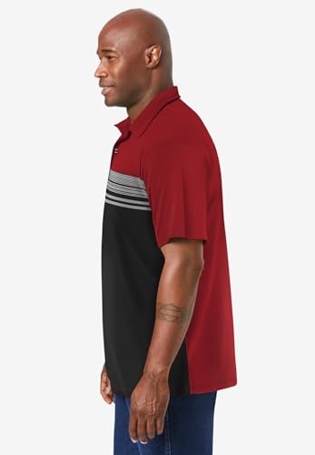 Deep Burgundy Colorblock