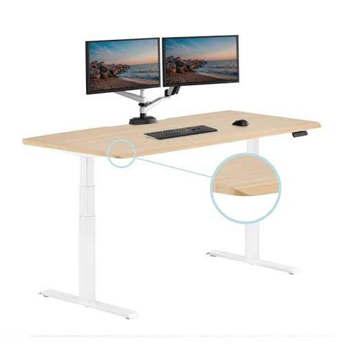 Light Wood Top / White Legs