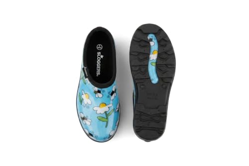 Lt Blue Bee Print