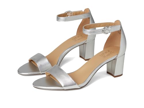 Silver Metallic Leather