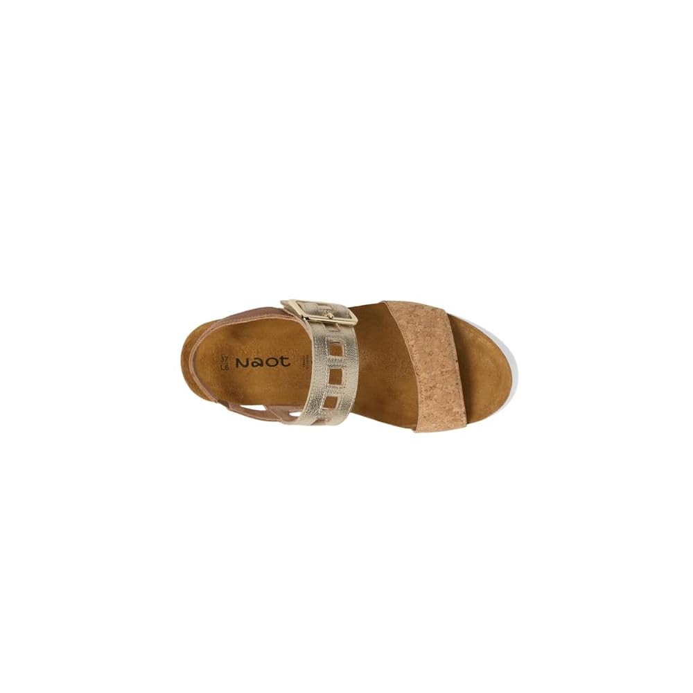 Cork Leather/Radiant Gold Leather/Latte Brown L...