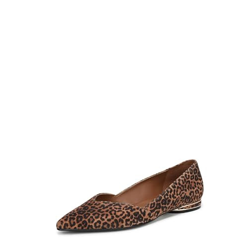 Brown Leopard Print Suede
