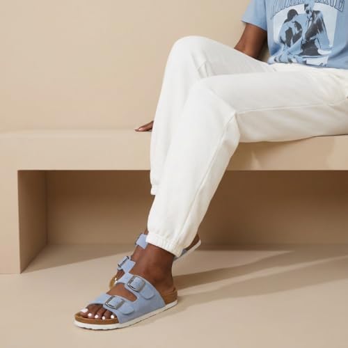 Lt. Blue Vegan Suede