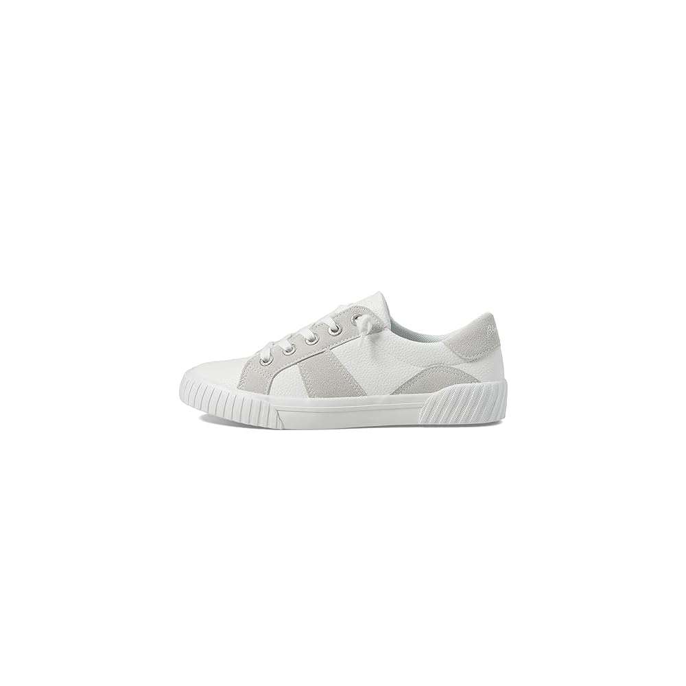 White Tumble/Light Grey Faux Suede