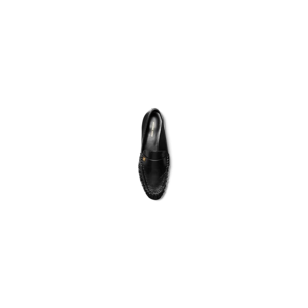 Ruched/Leather/Black