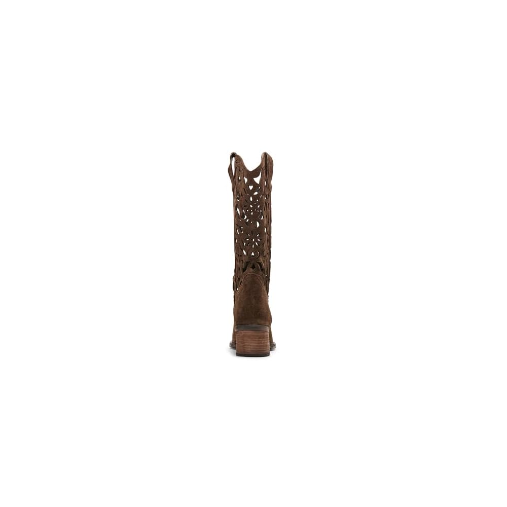 Brown Suede Cutout