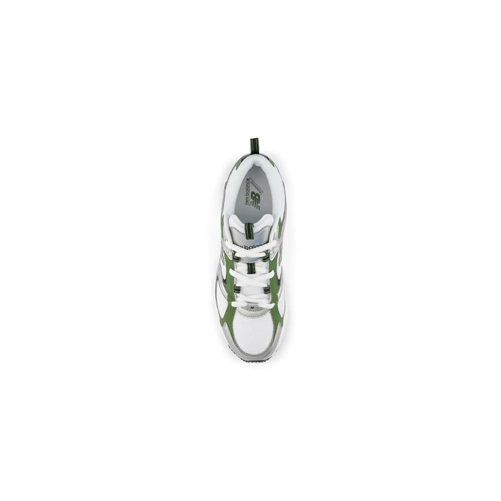 White/Silver Metallic/Utility Green