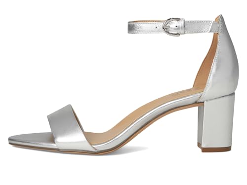 Silver Metallic Leather