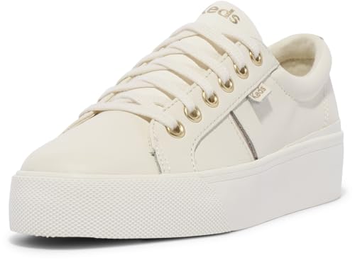 Off White Leather Metallic