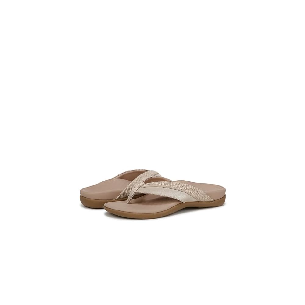 Beige/Gold Leather/Canvas