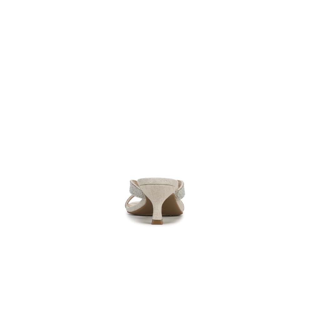 Natural Linen/Silver Beaded