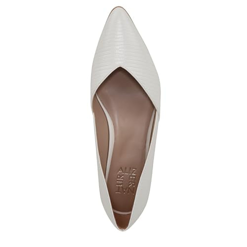 Warm White Snake Print Leather