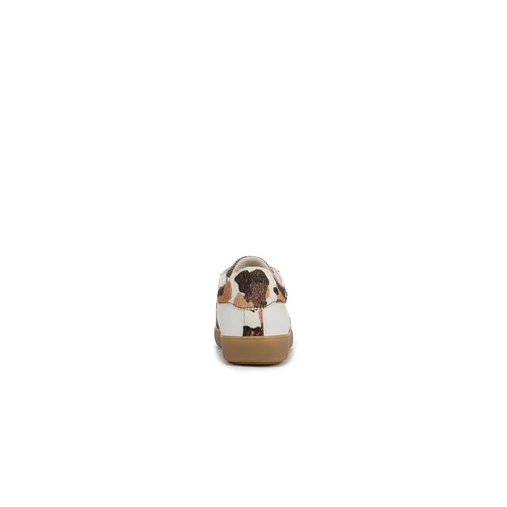 Warm White Leather/Brown Cow Print