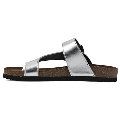 Silver/Leather