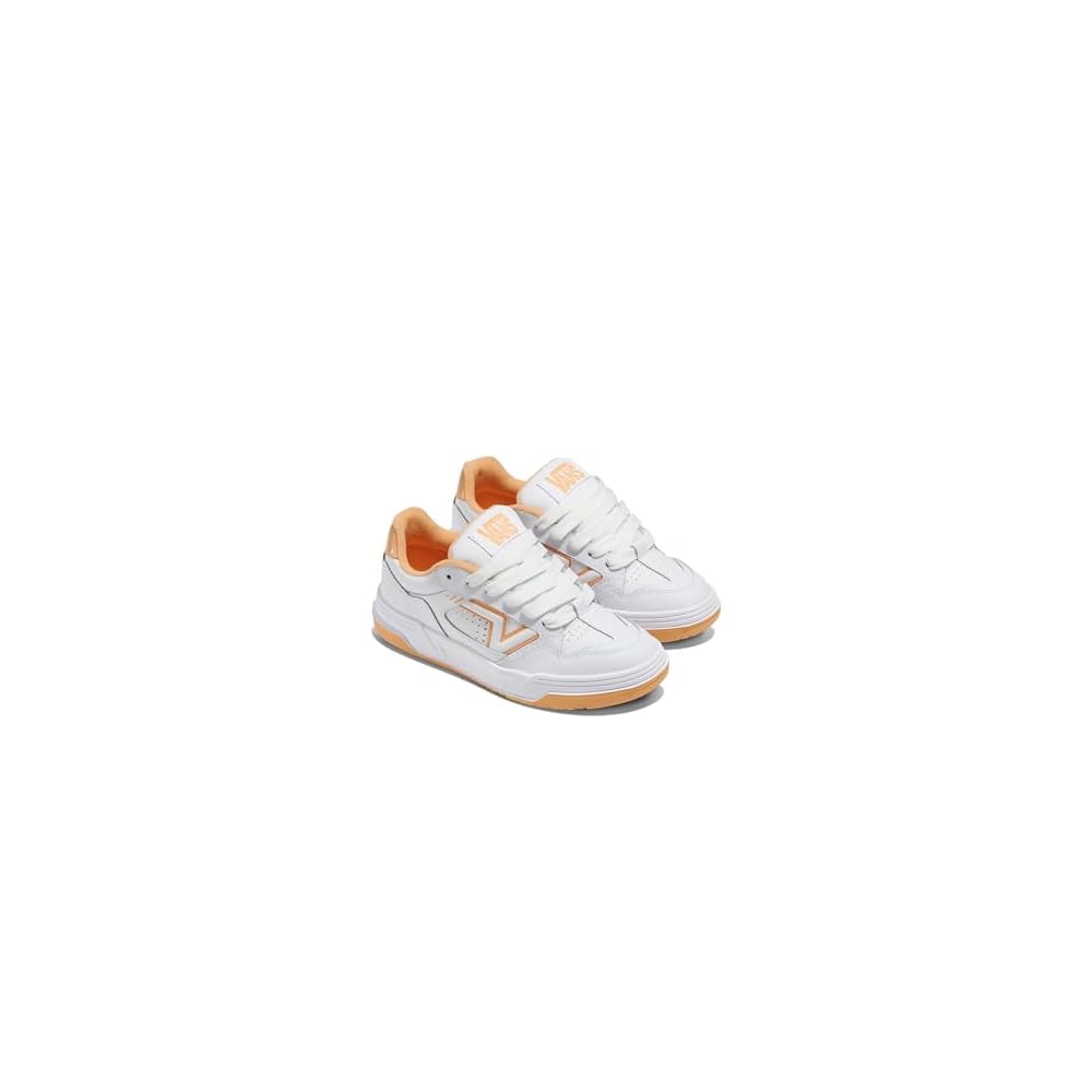 Leather White/Orange
