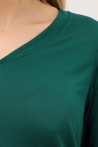 Long Tall Sally LTS Premium Tall V-Neck Top Green 10