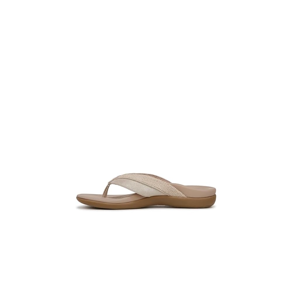 Beige/Gold Leather/Canvas