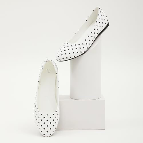 White Polka Dots