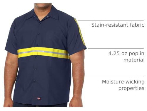 Navy With Yellow/Green Visibility Trim