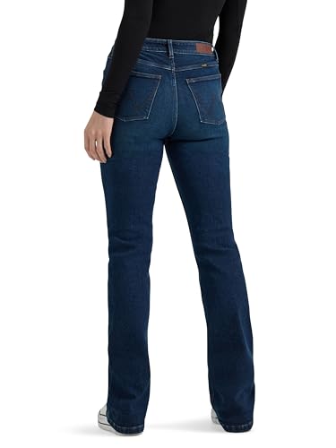 Wrangler Women's High Rise Bold Boot Jean, Paisley, 2-34