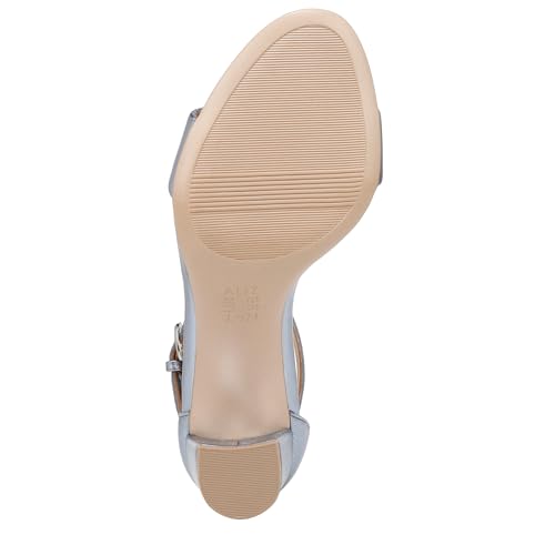 Light Blue Metallic Leather
