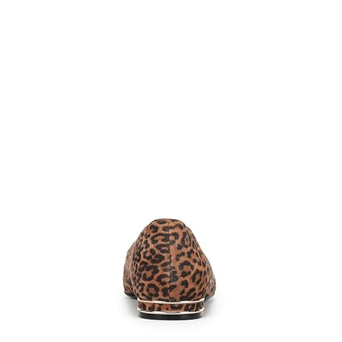 Brown Leopard Print Suede
