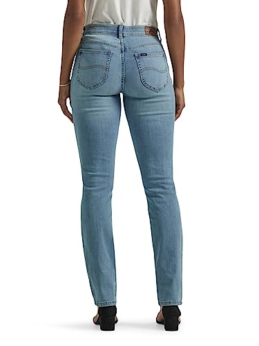 Lee Women's Ultra Lux Comfort with Flex Motion Straight Leg Jean North Shore 16 Long