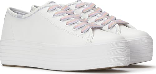 White/Pink/Blue Leather