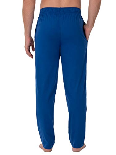 Fruit of the Loom Men's Extended Sizes Jersey Knit Sleep Pant Pajama Bottom, Mazarine Blue (1-pack), 3X-Large US