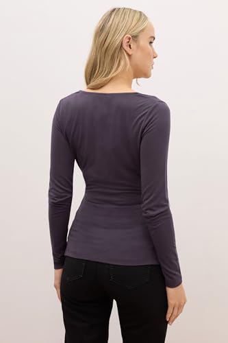 Long Tall Sally LTS Premium Tall Wrap Top Purple 6