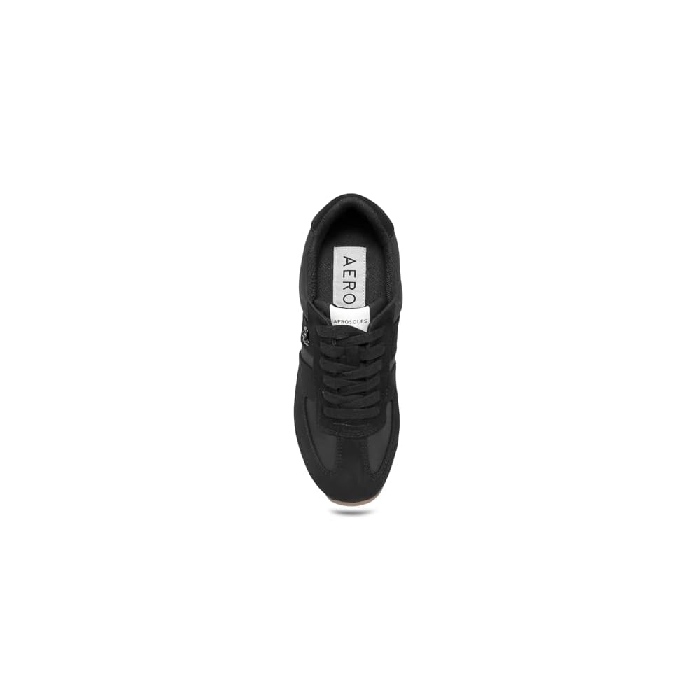 Black Faux Suede/Nylon