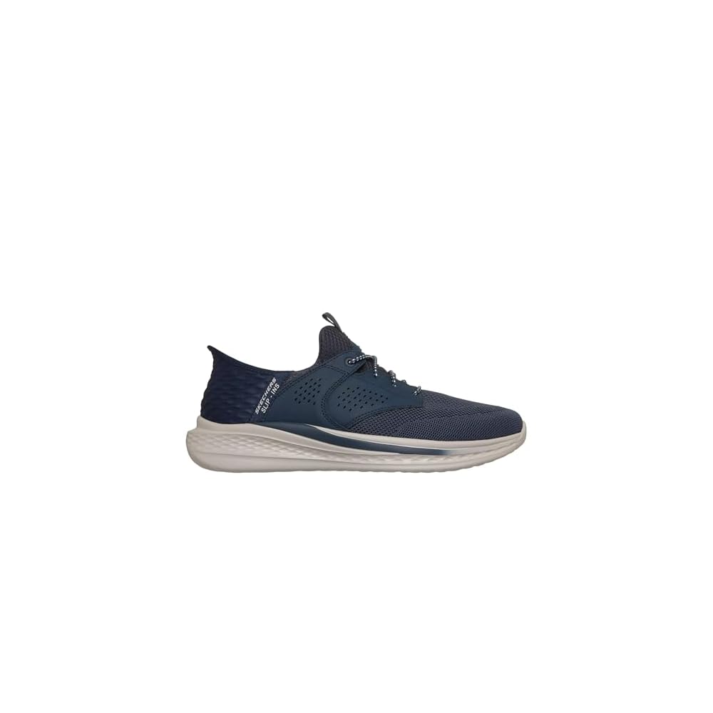 Navy Blue Knit Mesh Synthetic