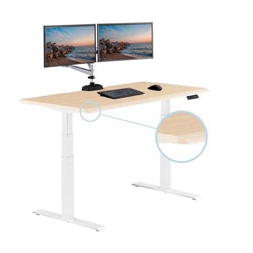 Light Wood Top / White Legs