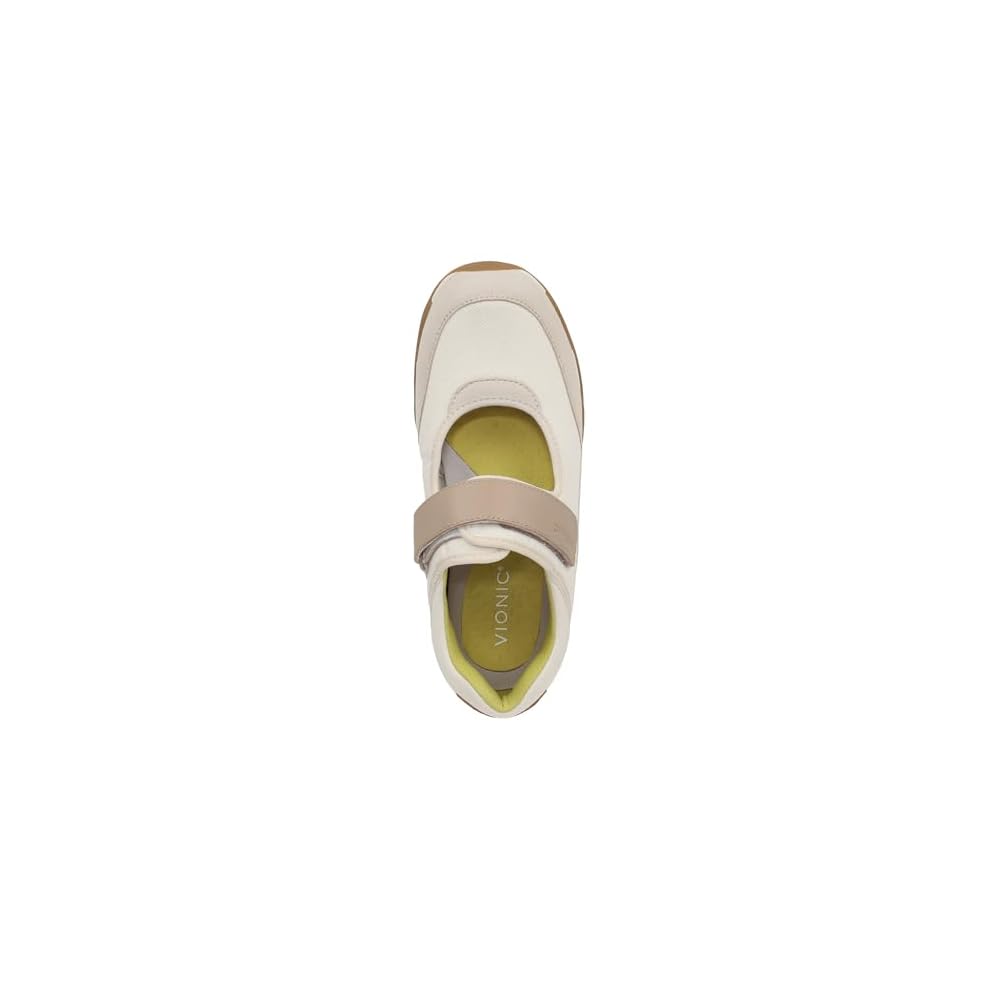 Ivory/Gold Leather & Suede
