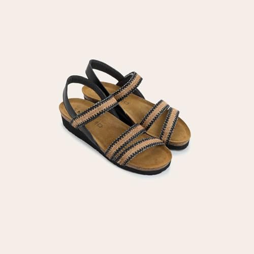 Black/Brown Raffia